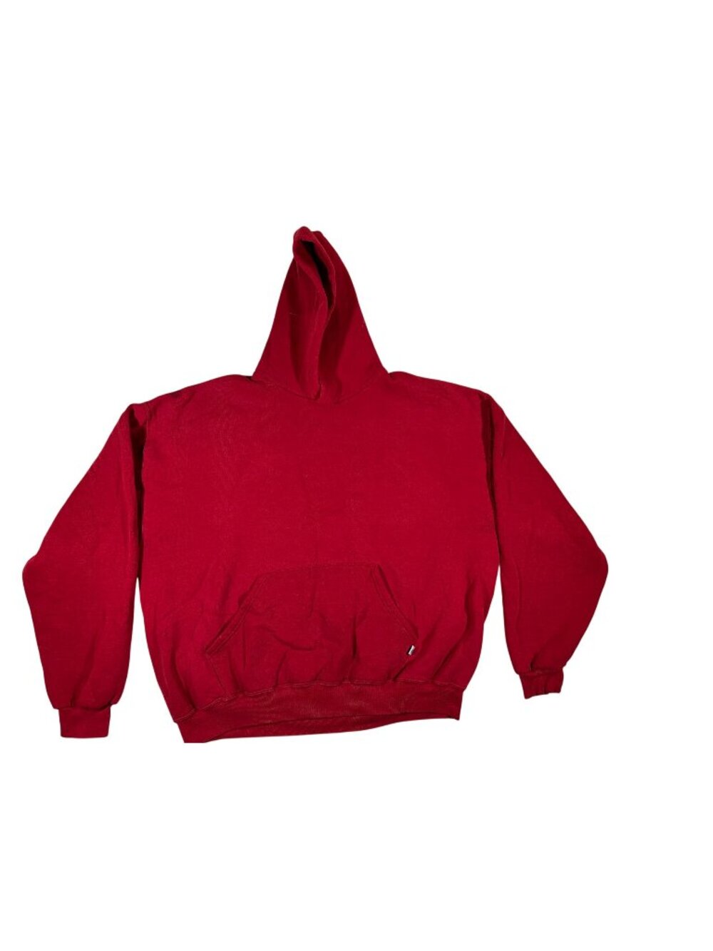 Russell Athletic Red Hoodie XXL 50/50 Cotton Polyester Kangaroo Pocket